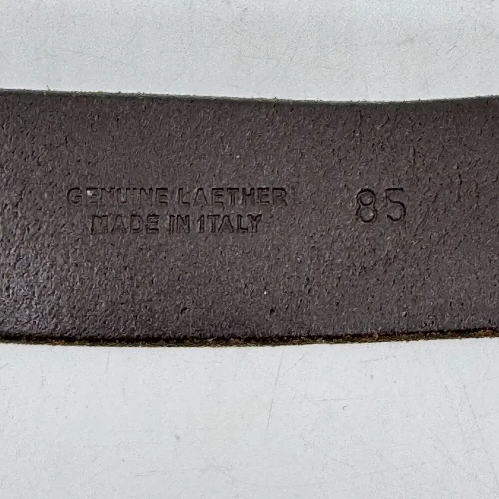 ORCIANI Brown Italian Pebbled Leather Men's Belt